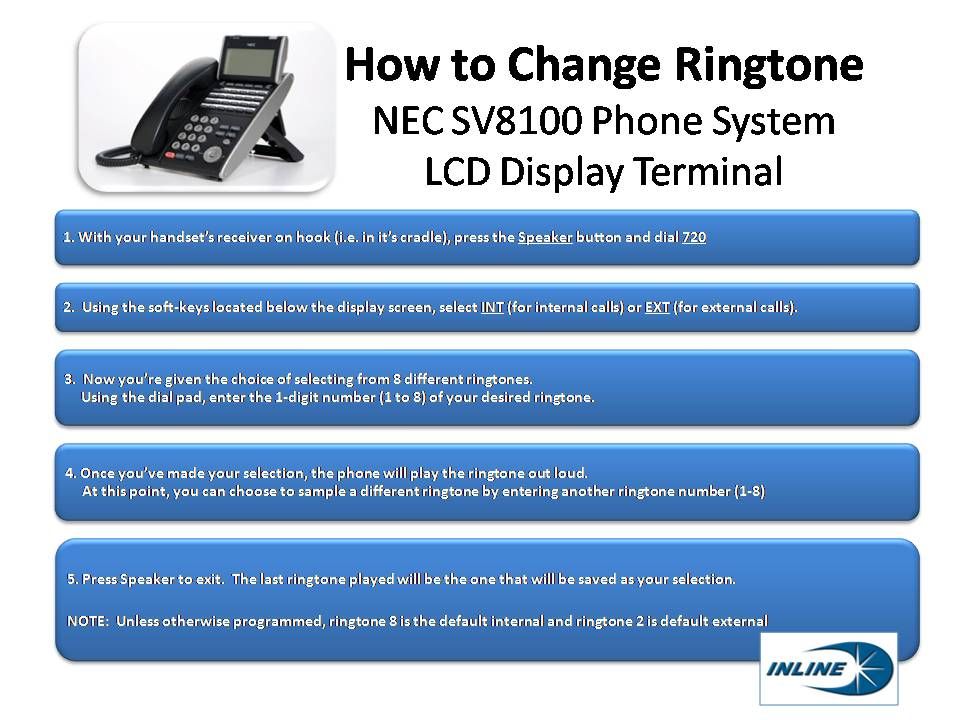 image with steps to change ringtone